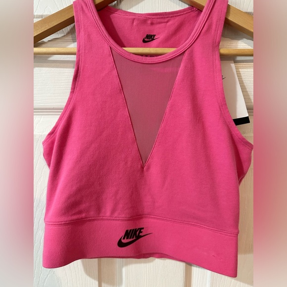 Nike women’s Tight Fit Sportswear cropped tank top. Pink XS NWT. Sport Tight Fit - Picture 5 of 9